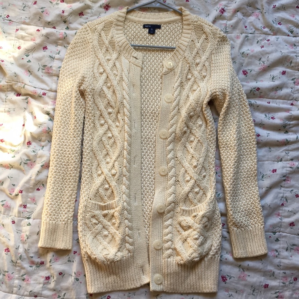 Cream cardigan